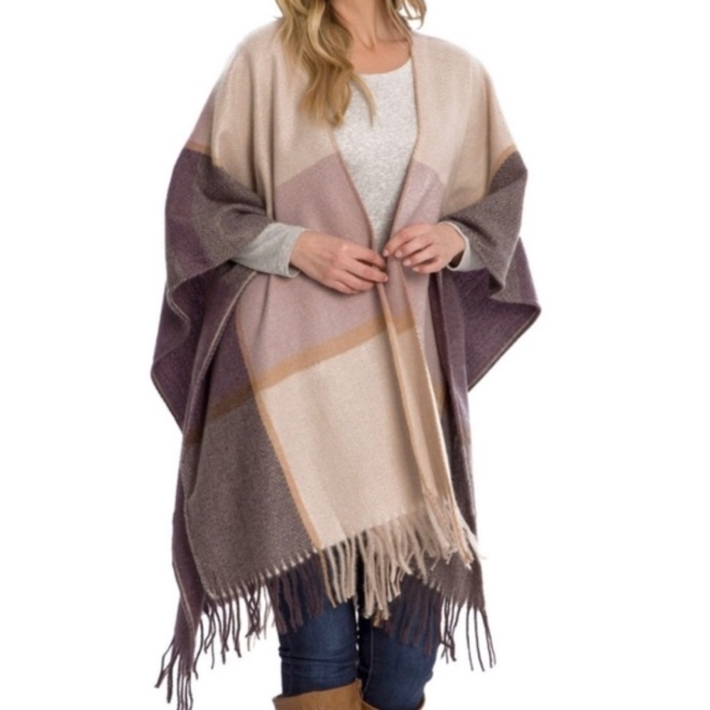 NWOT Woolrich Dusty Lavender‎ and Rose Shawl, Exquisitely soft, Classy, OS
